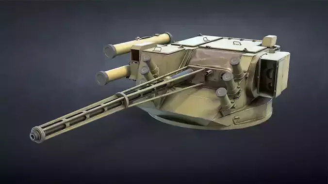 BM-7 Parus Fighting Module Low-poly 3D model