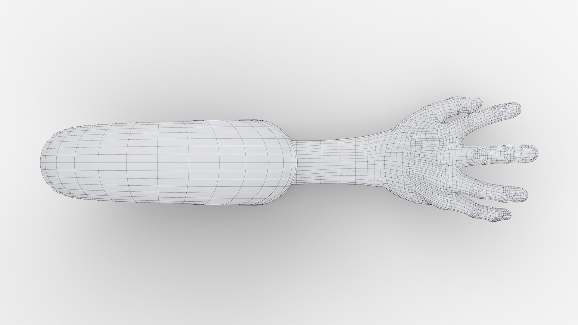 Bronze Sculpture Hand 3D model_12