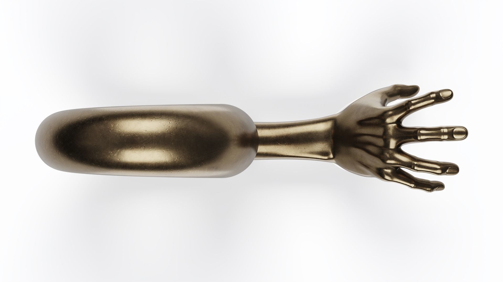 Bronze Sculpture Hand 3D model_6