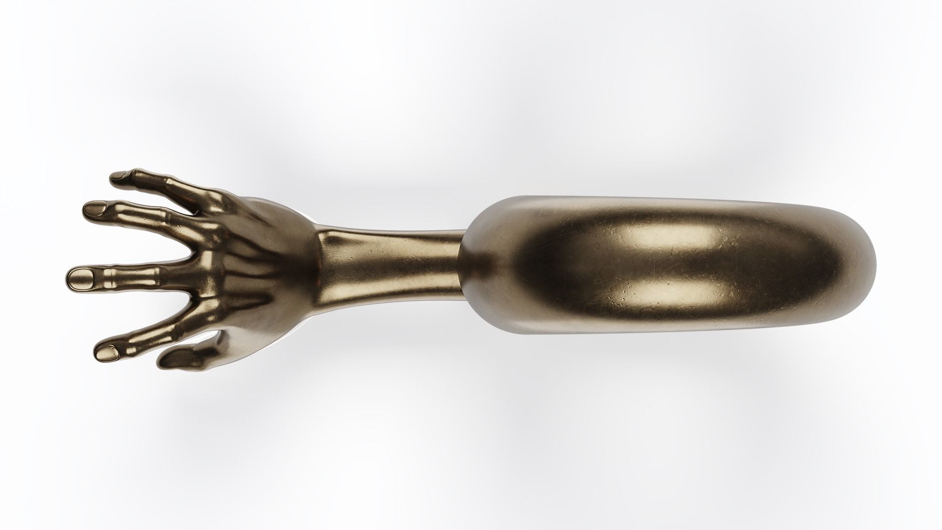 Bronze Sculpture Hand 3D model_7