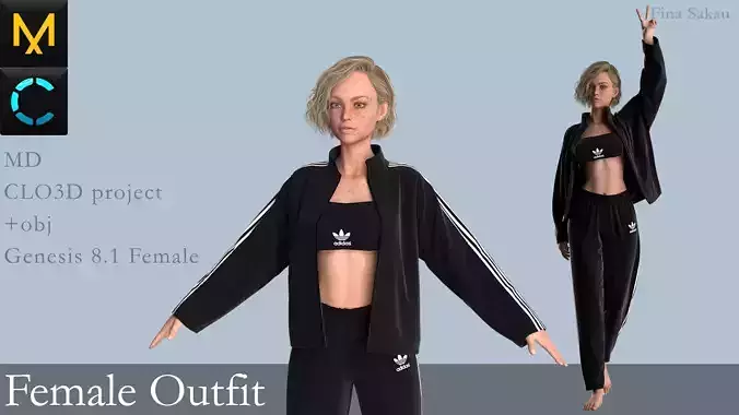 Female Outfit Marvelous Designer