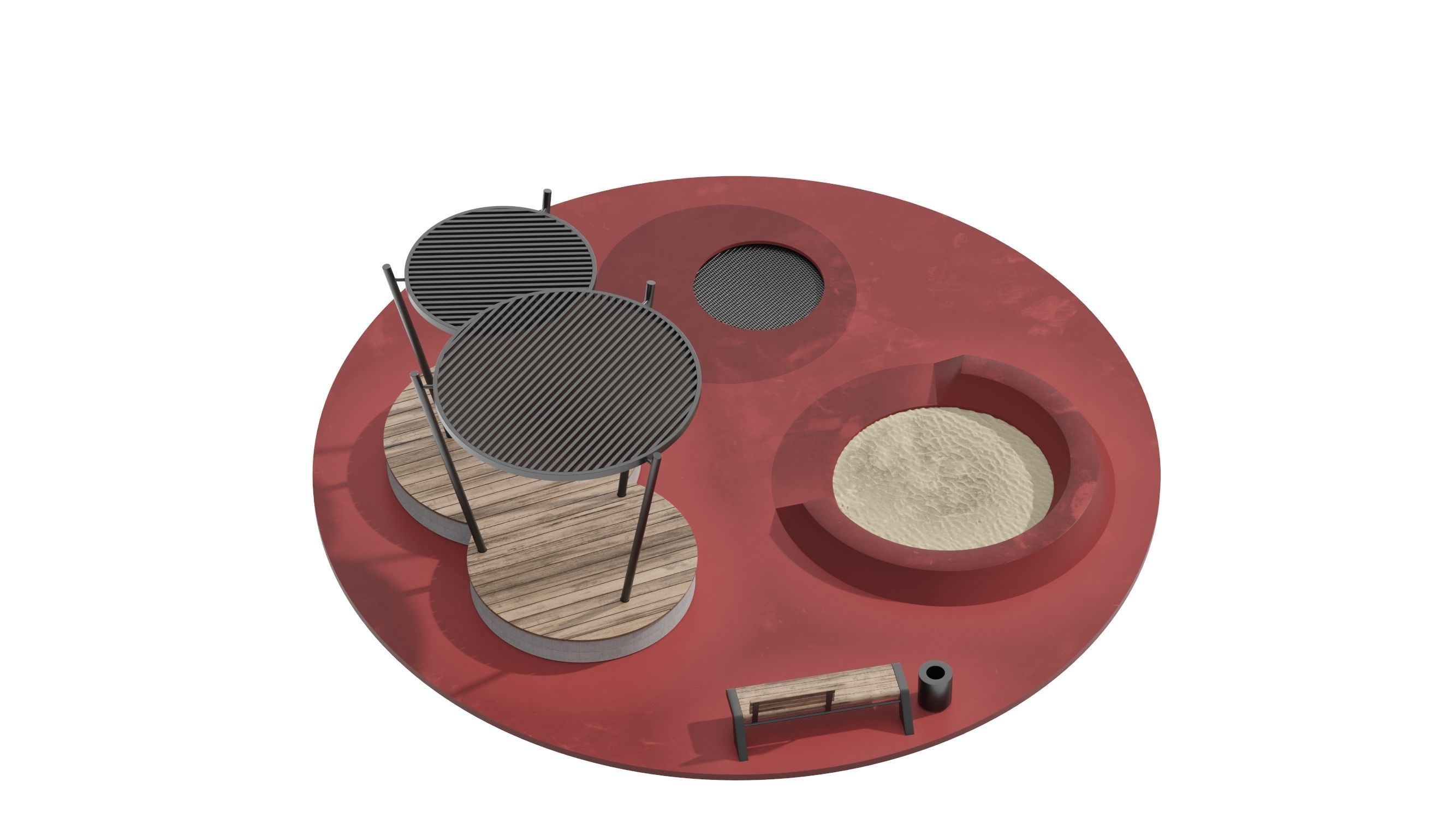 KIds Playground 1 3D model_12