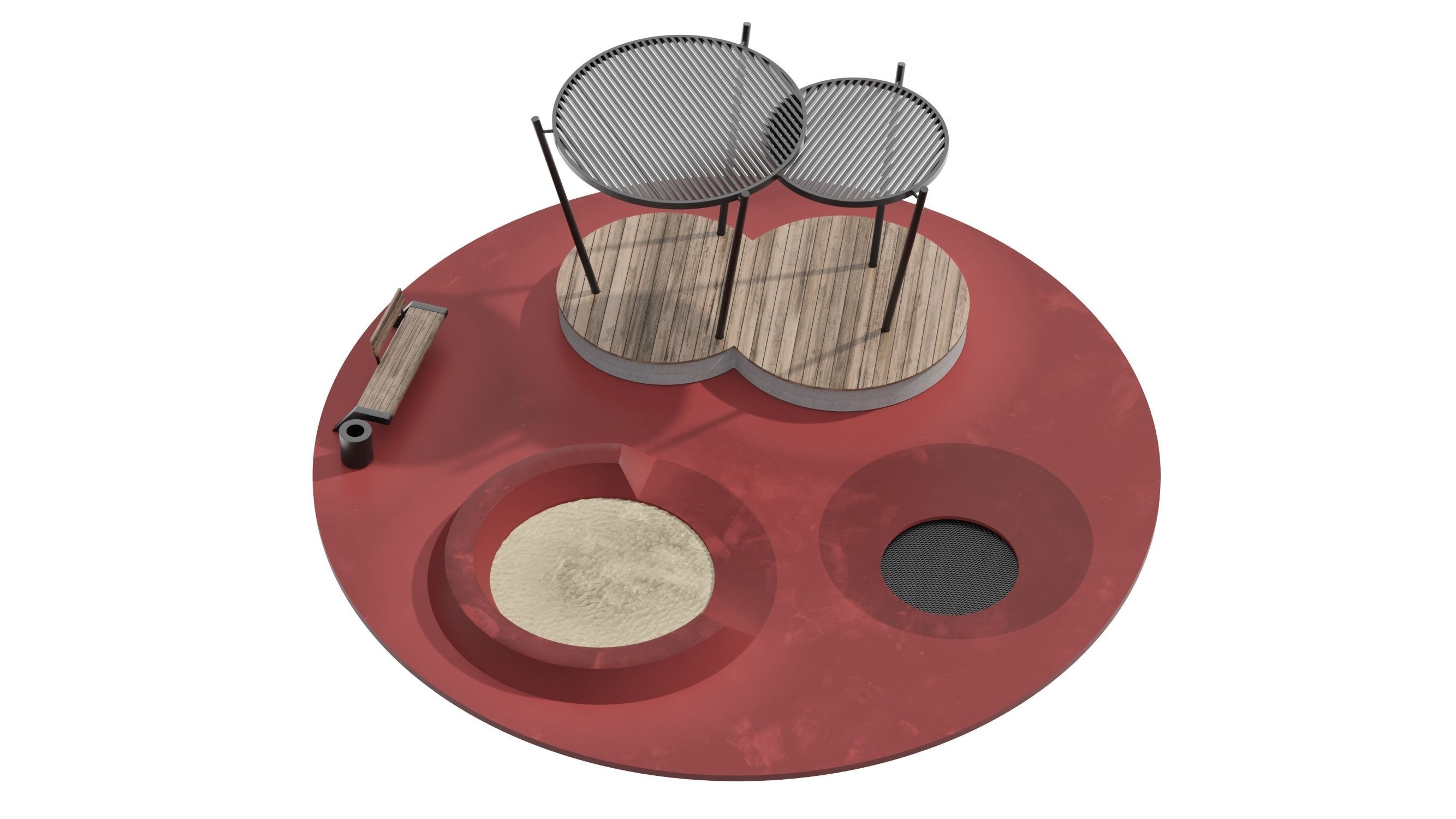 KIds Playground 1 3D model_4