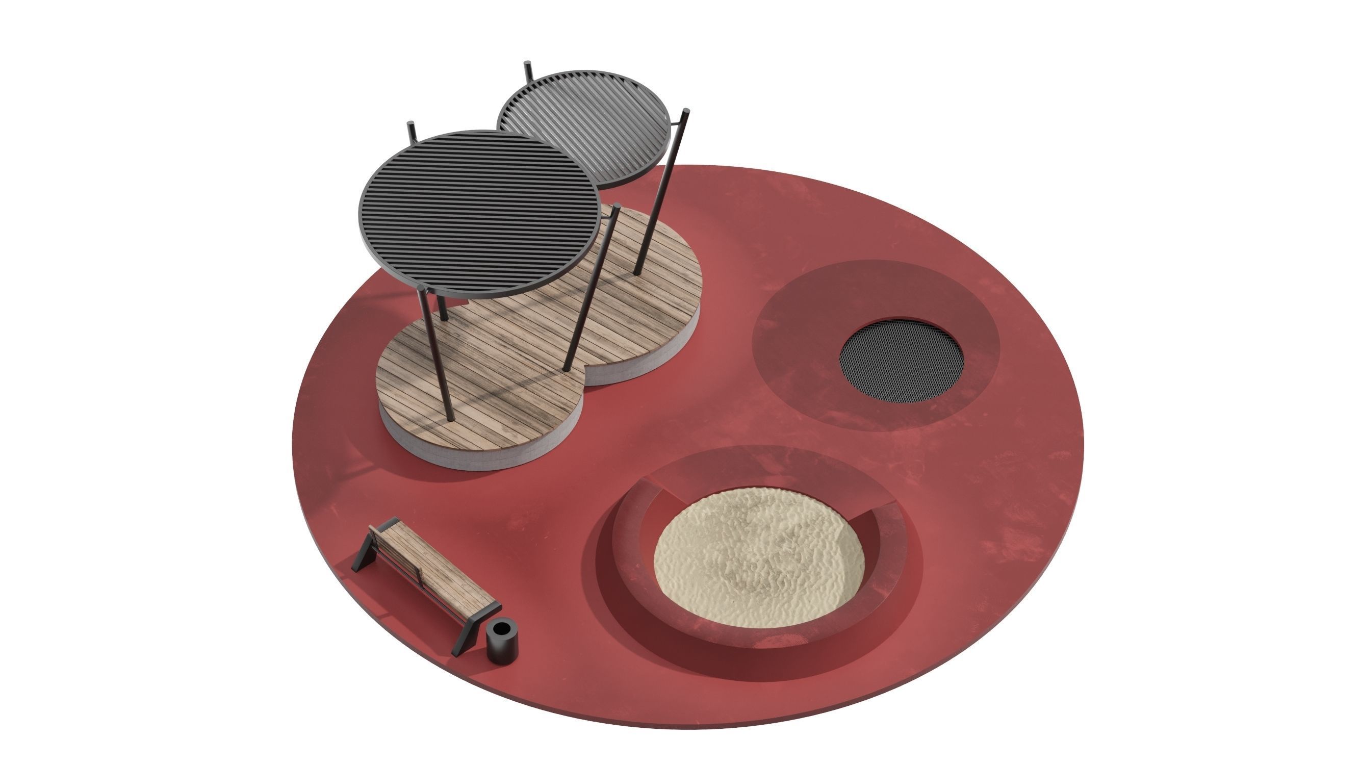 KIds Playground 1 3D model_8