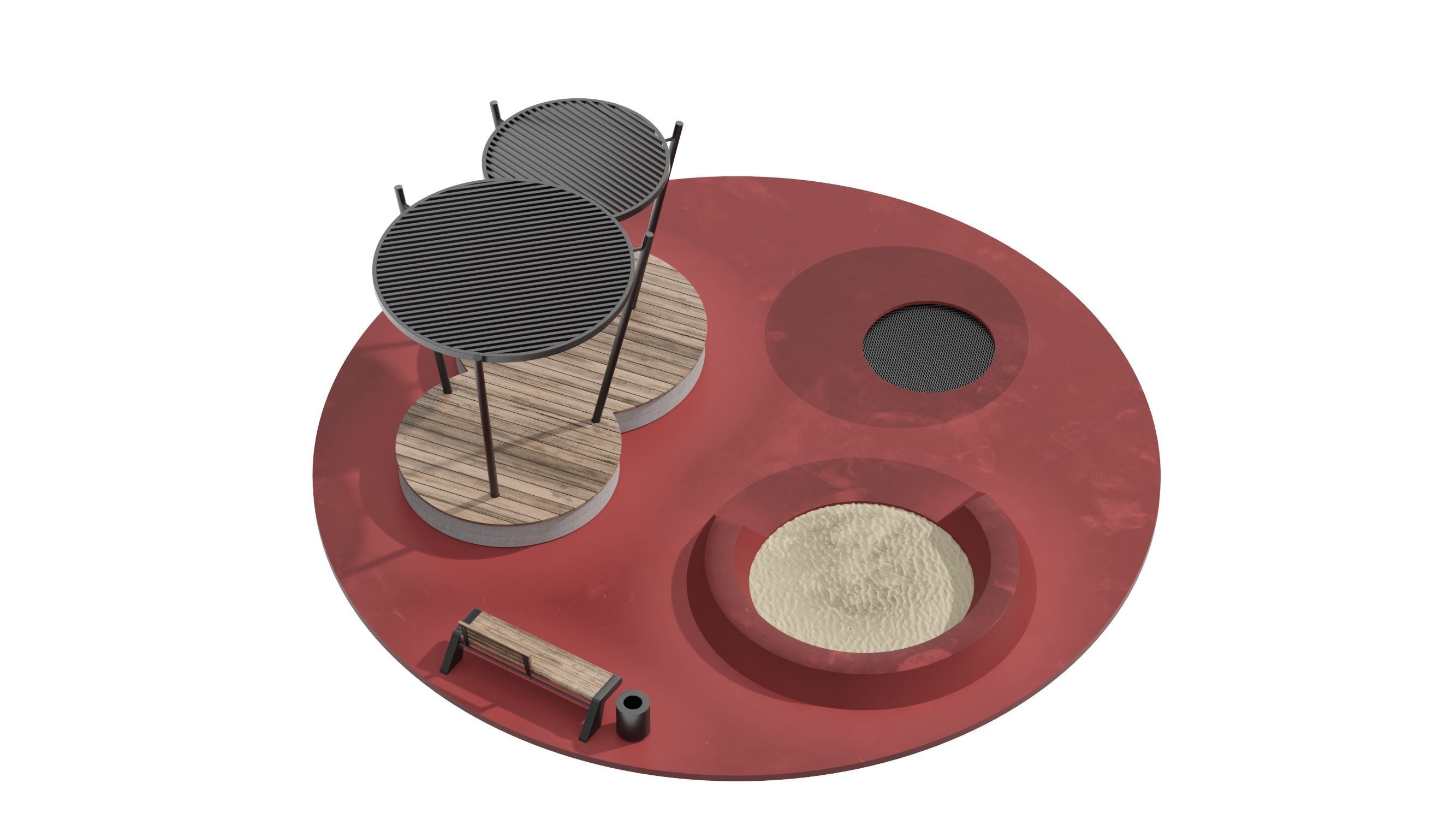 KIds Playground 1 3D model_9