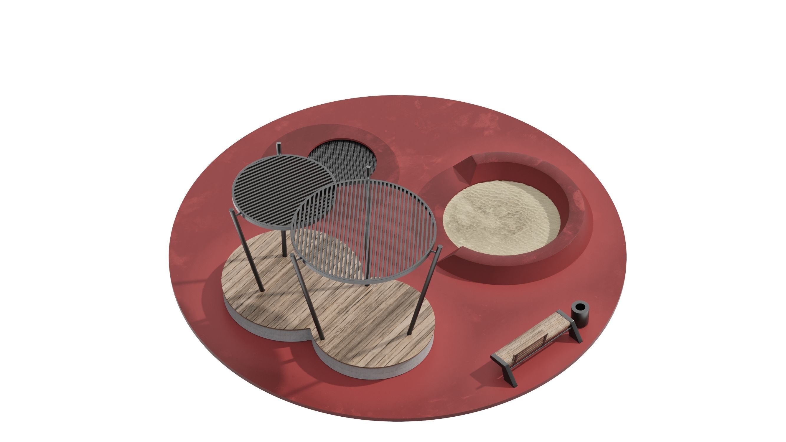 KIds Playground 1 3D model_14