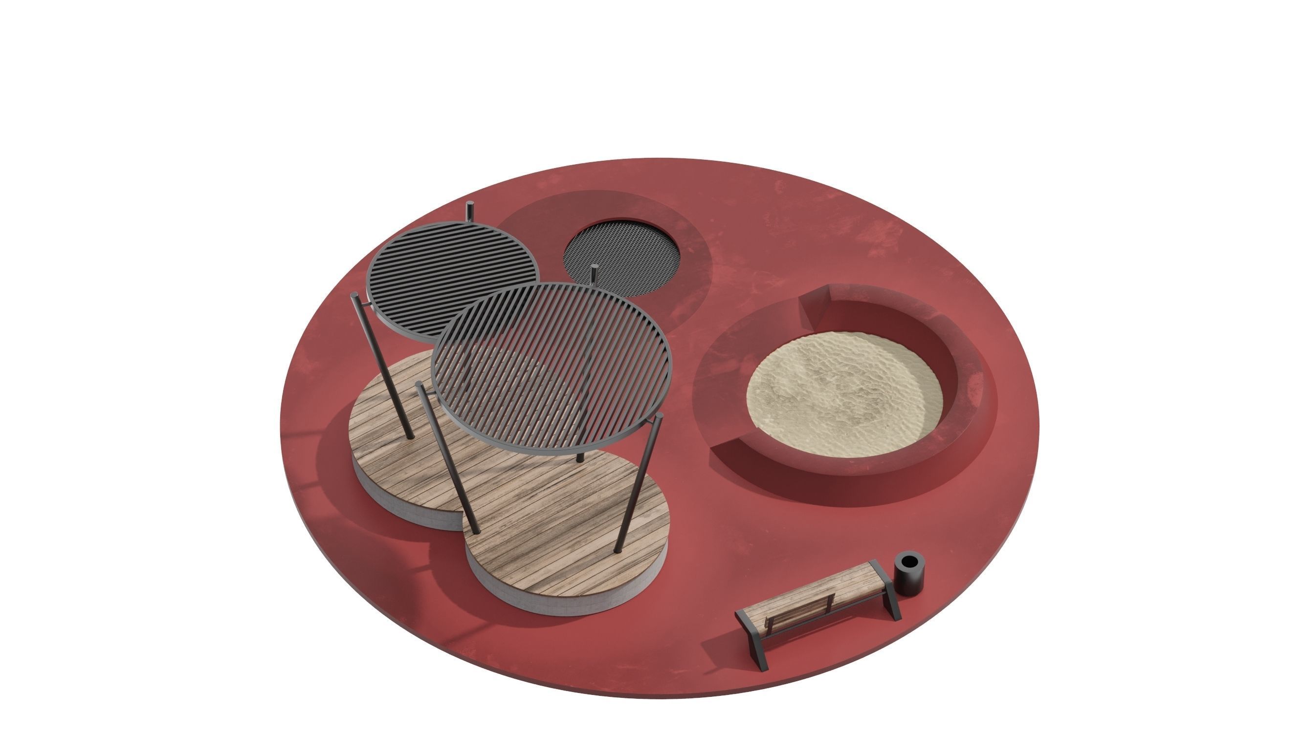 KIds Playground 1 3D model_13