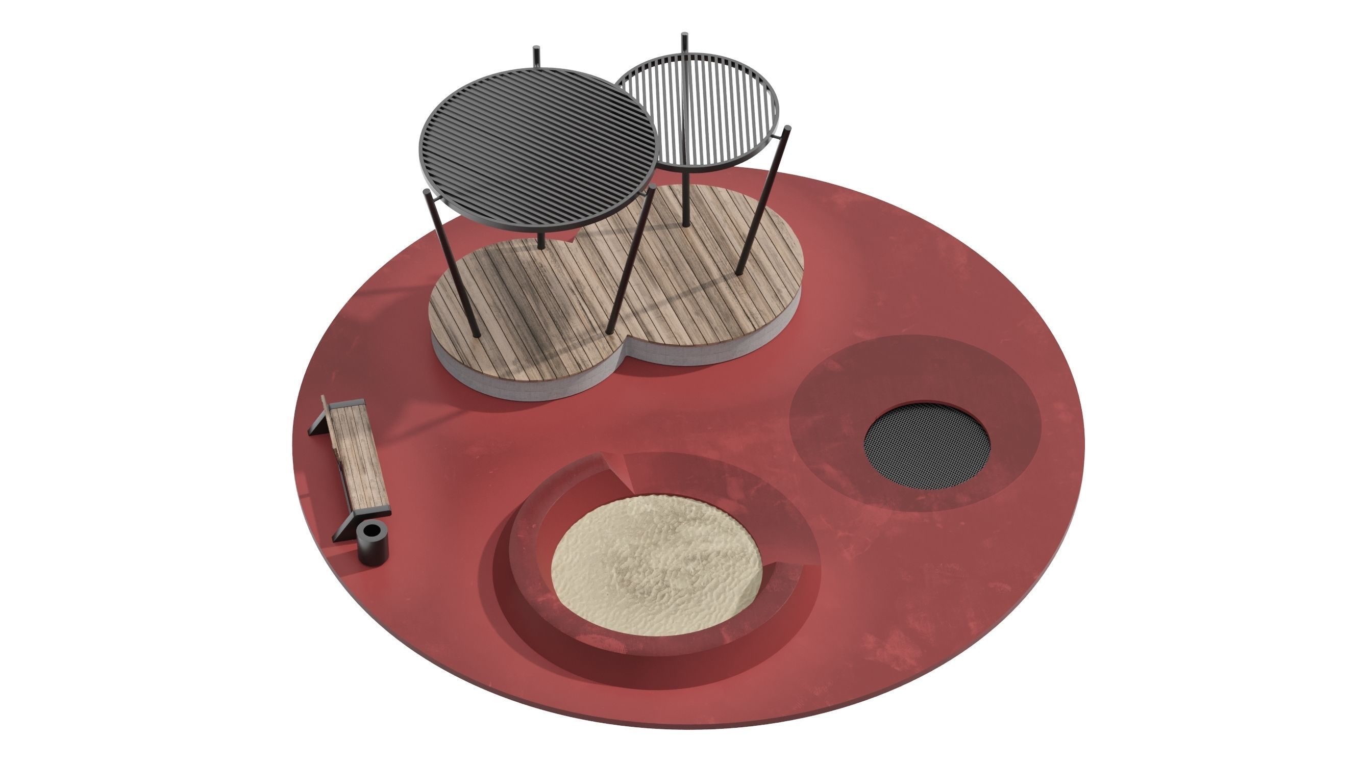 KIds Playground 1 3D model_6