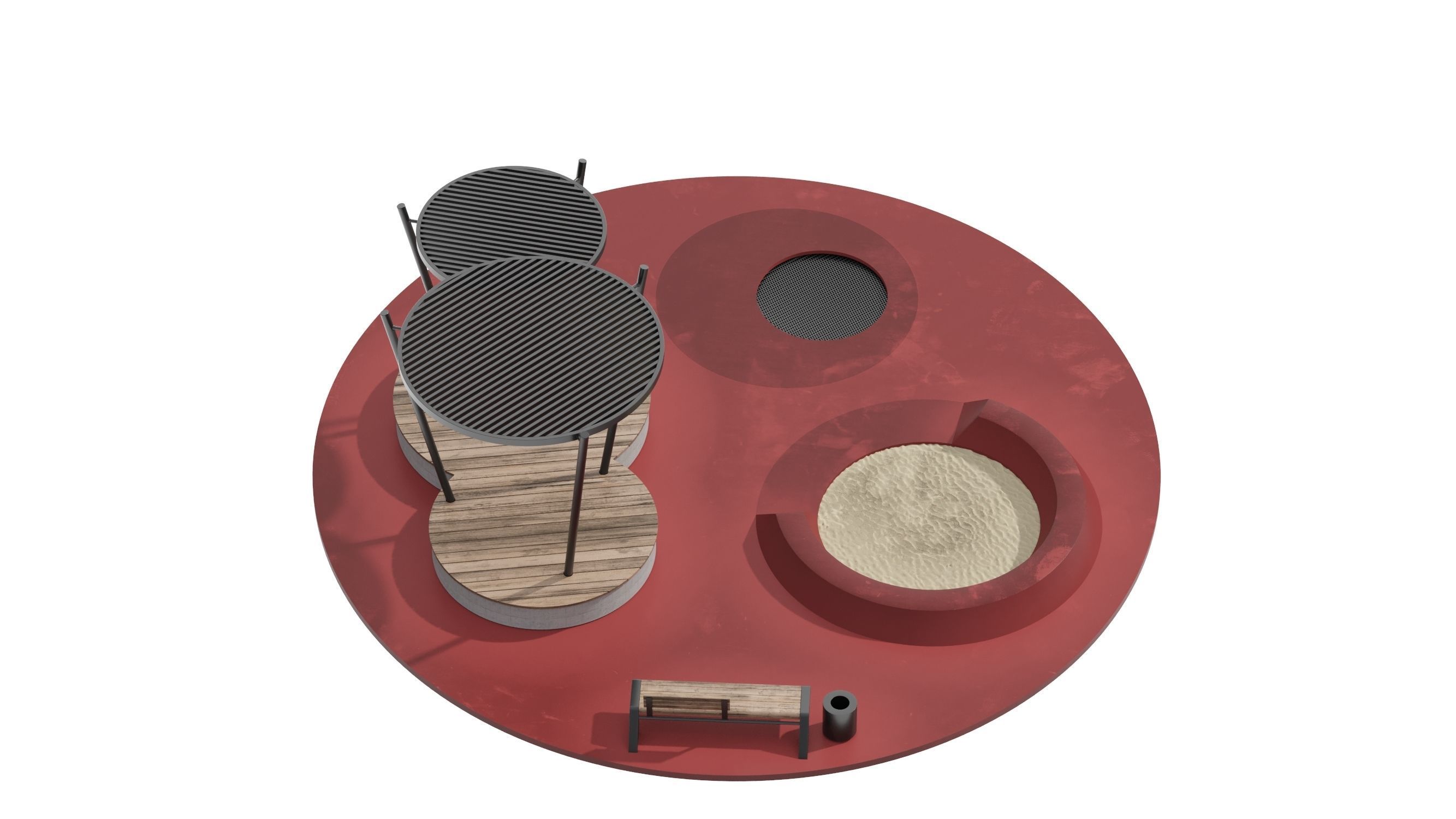 KIds Playground 1 3D model_11