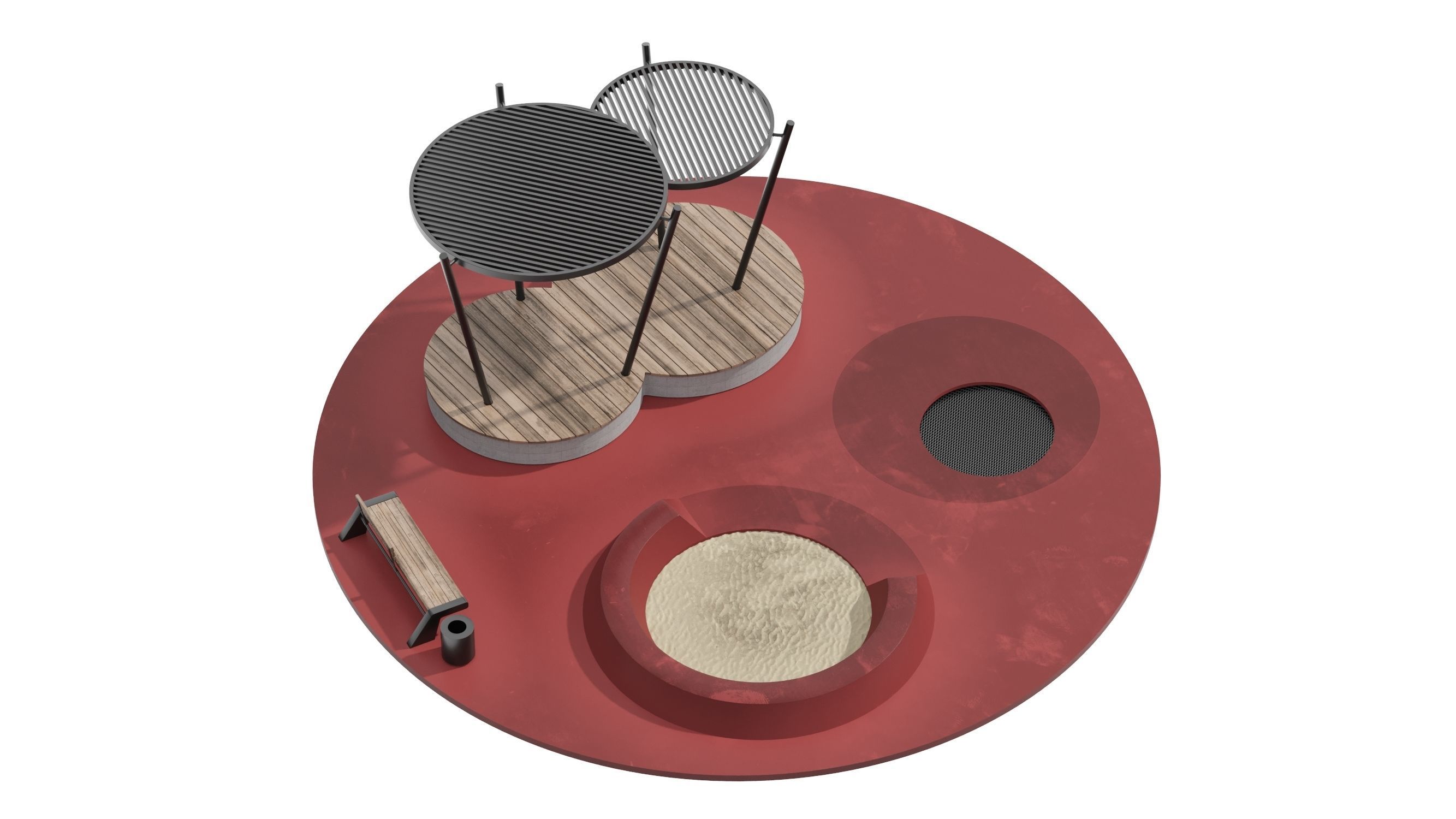 KIds Playground 1 3D model_7