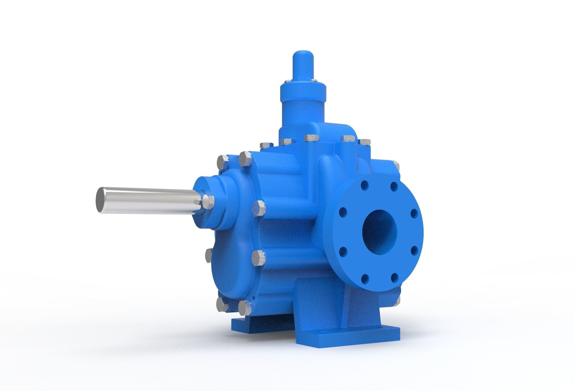 hydraulic gear pump 3D model_10