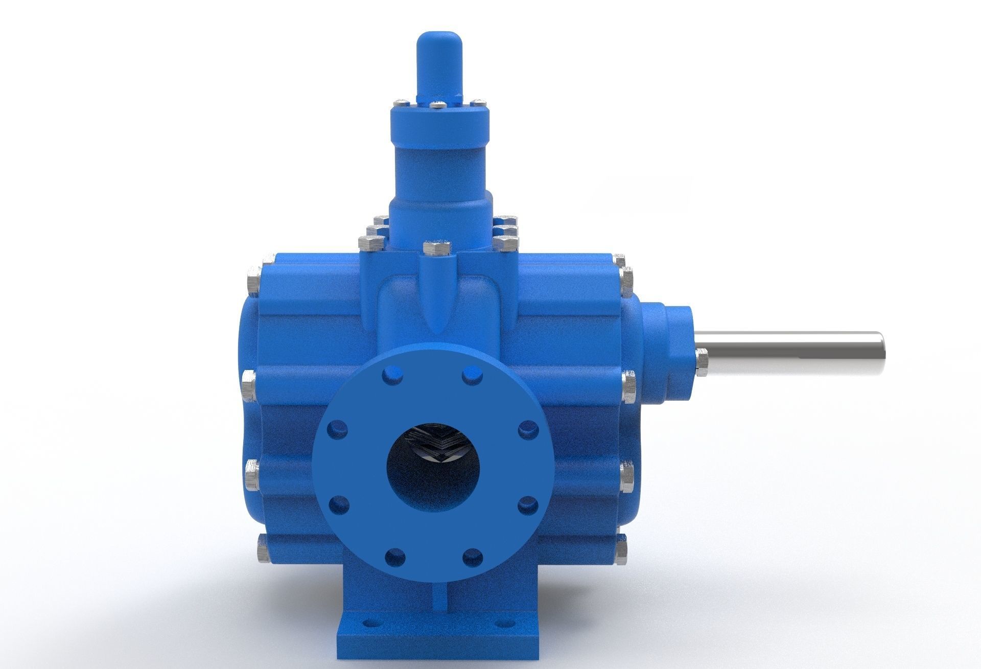 hydraulic gear pump 3D model_13