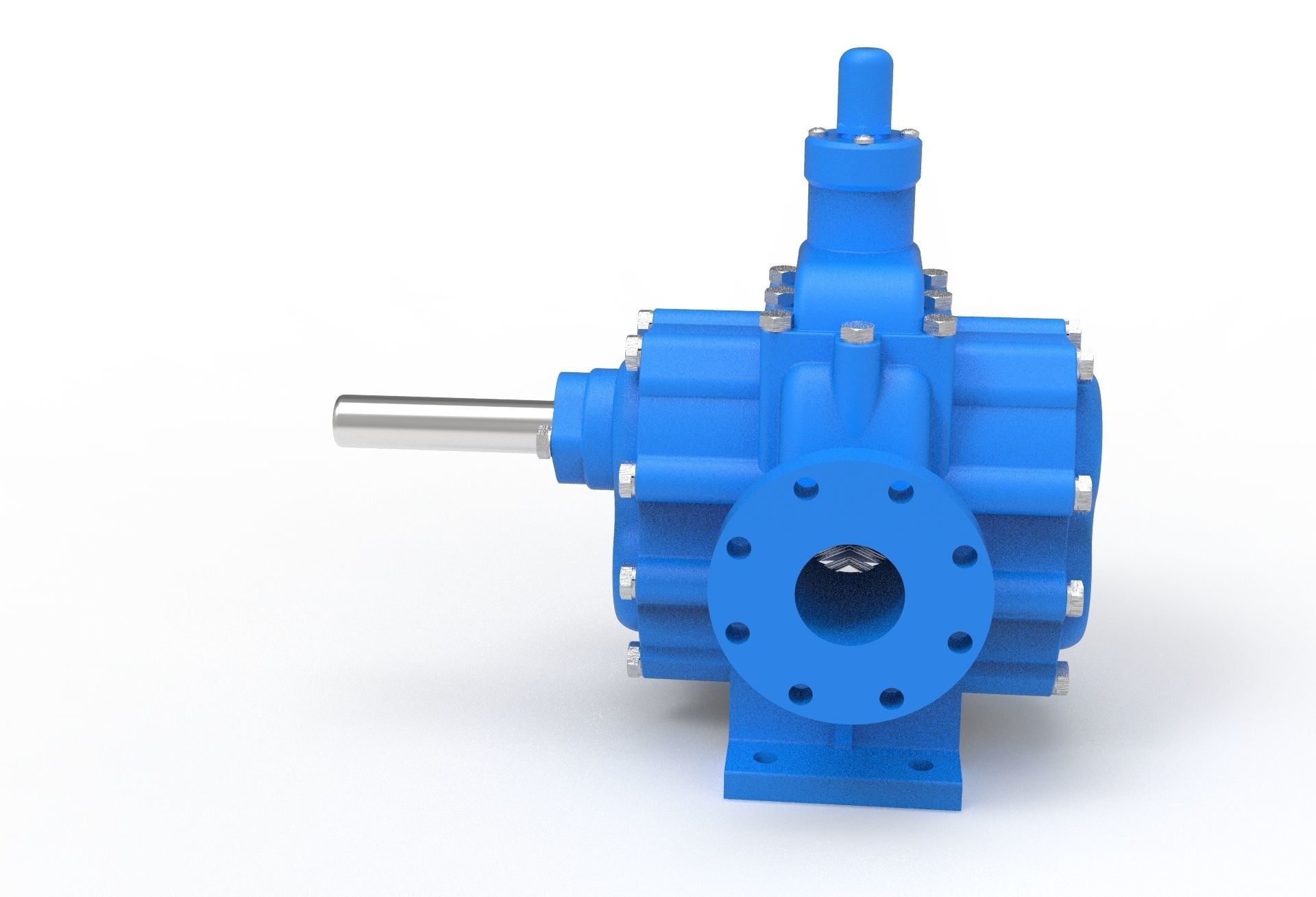 hydraulic gear pump 3D model_8