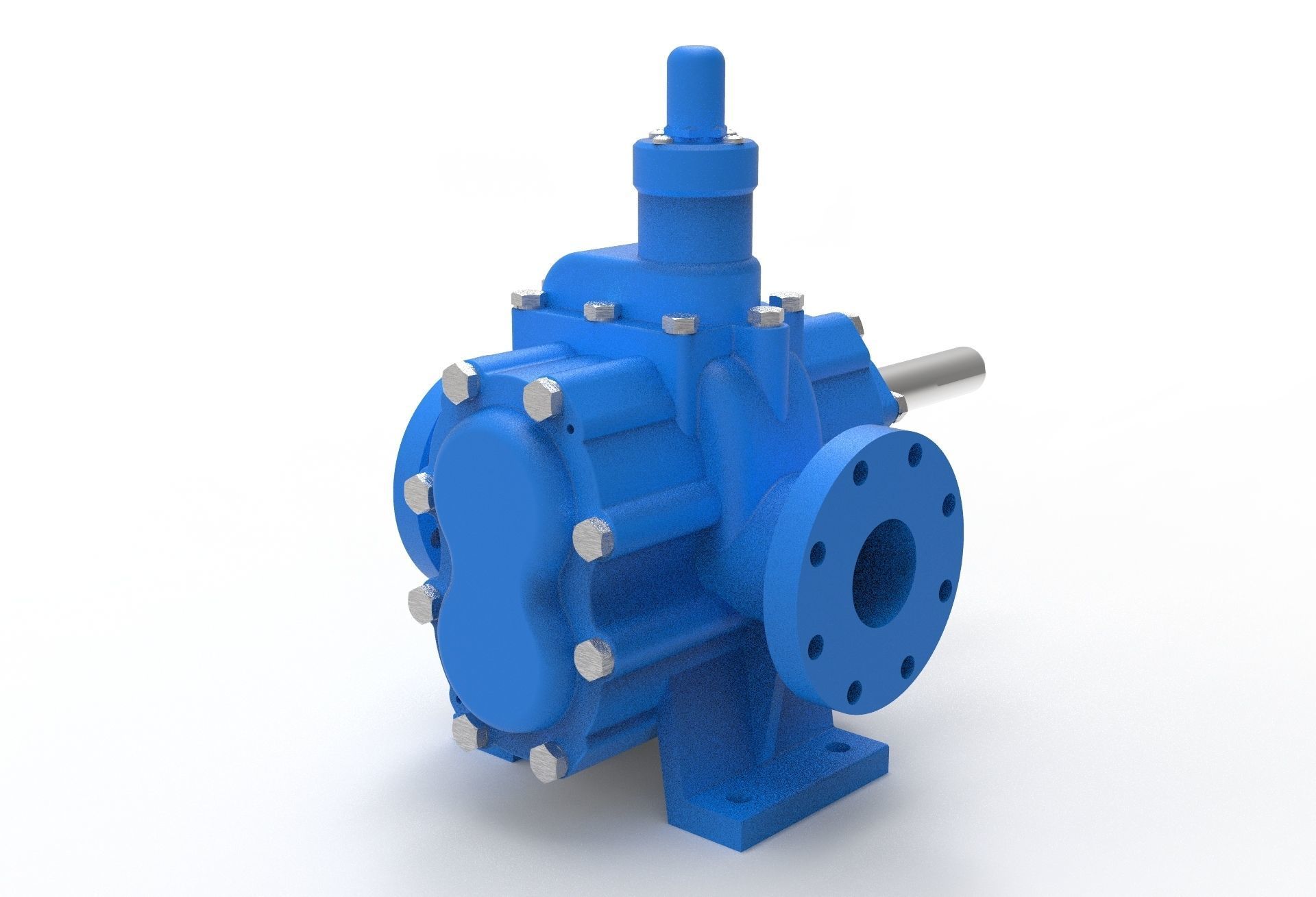 hydraulic gear pump 3D model_6