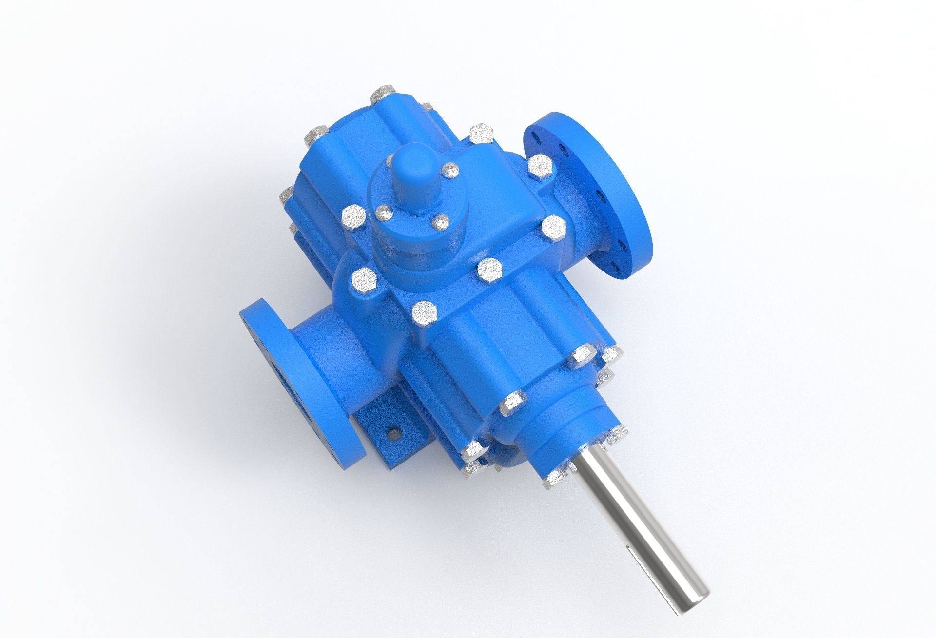 hydraulic gear pump 3D model_15