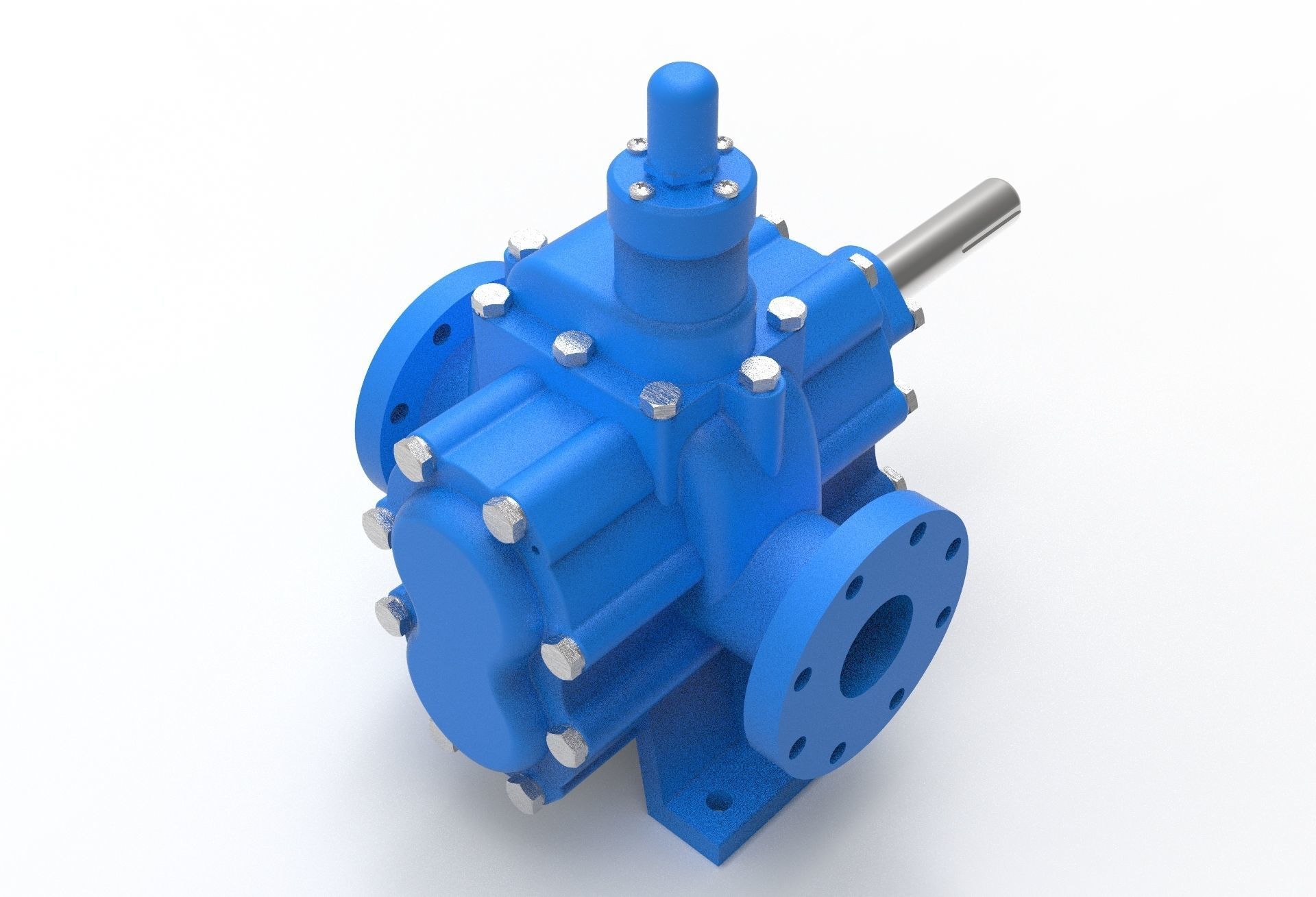 hydraulic gear pump 3D model_16