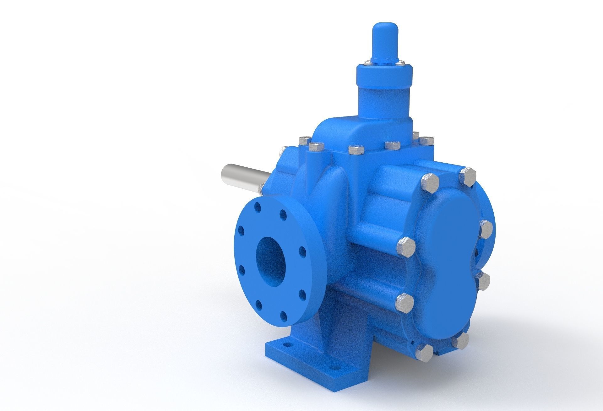 hydraulic gear pump 3D model_7