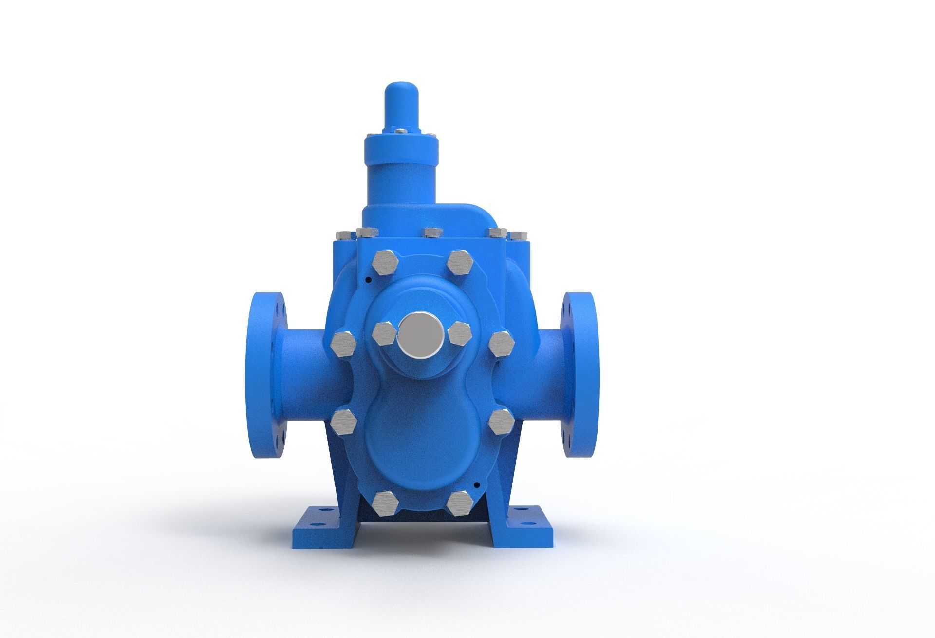 hydraulic gear pump 3D model_11