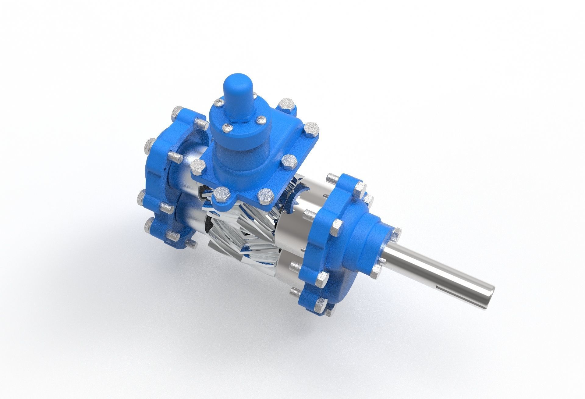 hydraulic gear pump 3D model_3