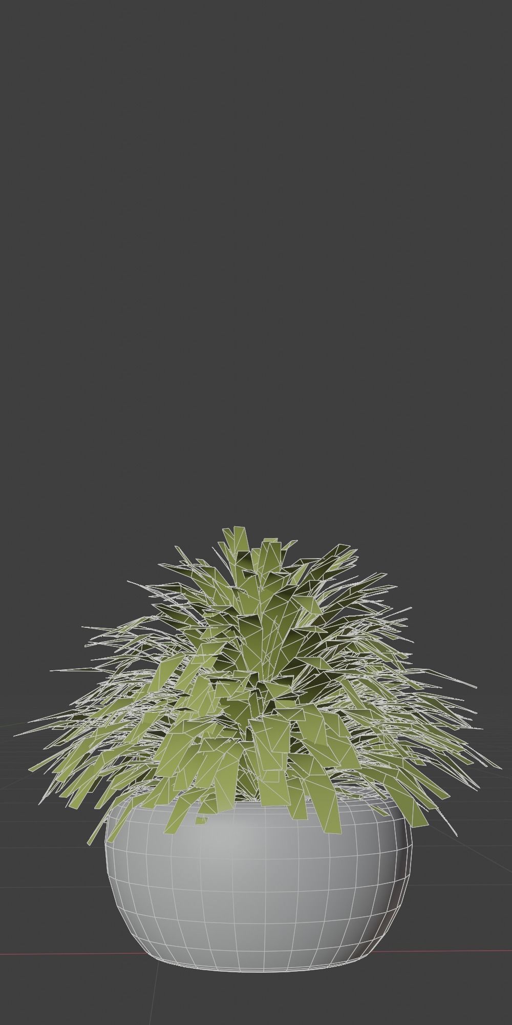 Potted Palm Plants Low-poly 3D model_10