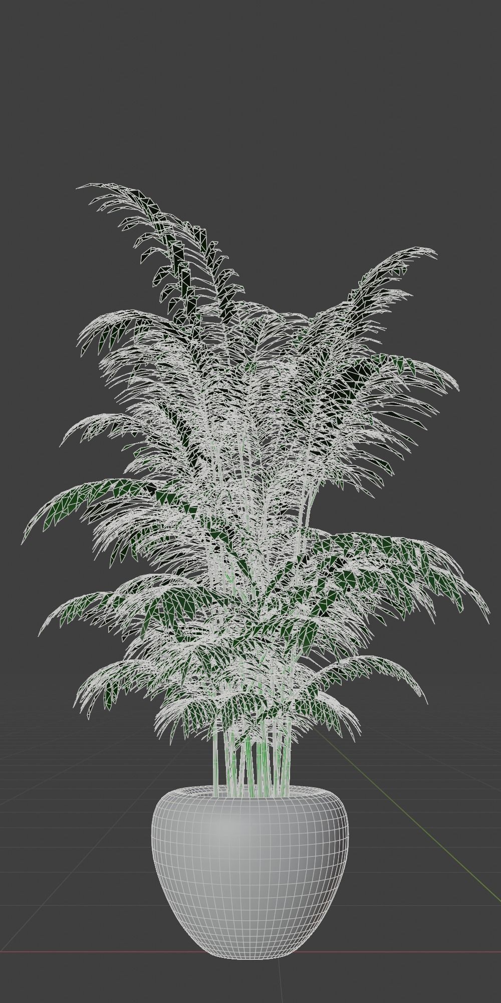Potted Palm Plants Low-poly 3D model_8