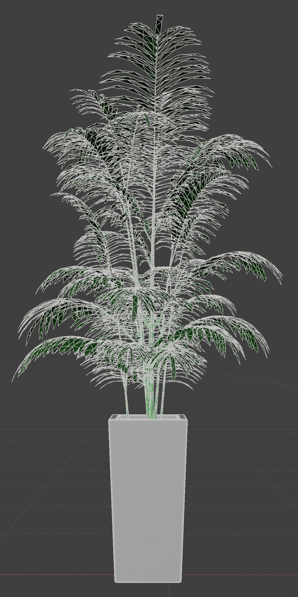 Potted Palm Plants Low-poly 3D model_6