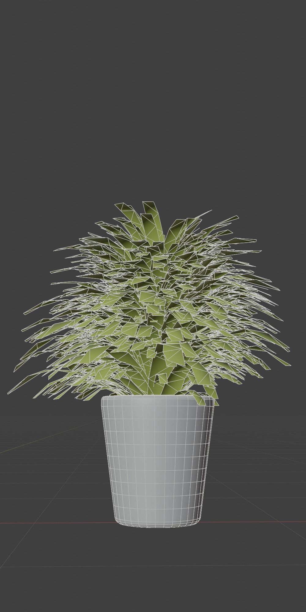Potted Palm Plants Low-poly 3D model_9