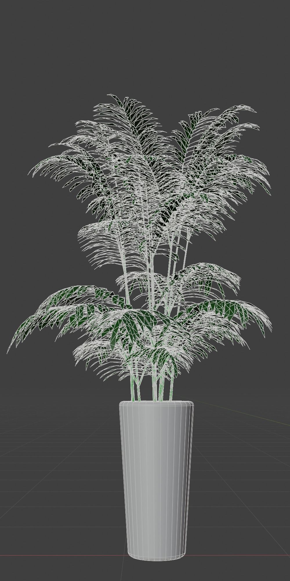 Potted Palm Plants Low-poly 3D model_7