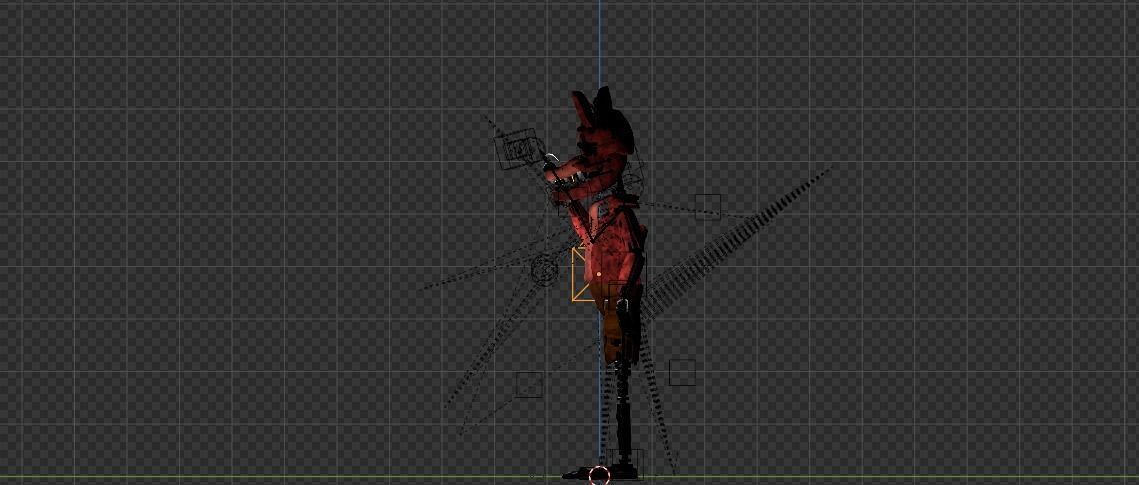 Foxy The Pirate - FNAF Low-poly 3D model Low-poly 3D model_5