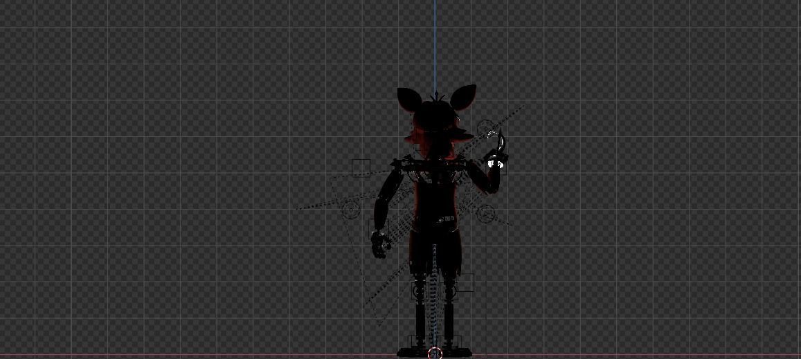Foxy The Pirate - FNAF Low-poly 3D model Low-poly 3D model_6