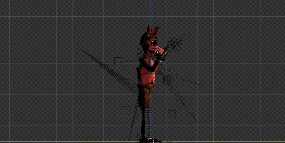 Foxy The Pirate - FNAF Low-poly 3D model Low-poly 3D model_7