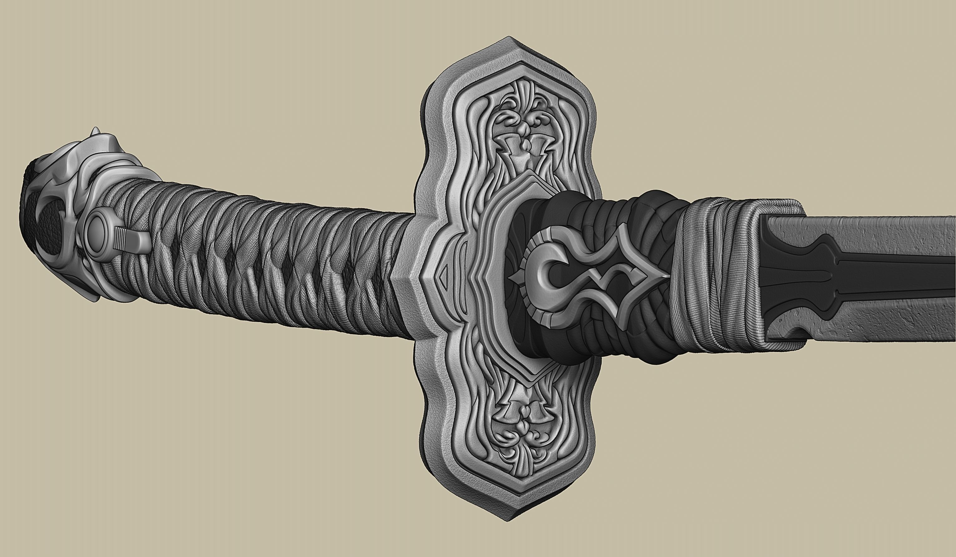 2B-YoRHa No2 Type B-NieR Automata-Garage Kit for 3D Printing 3D print model_38