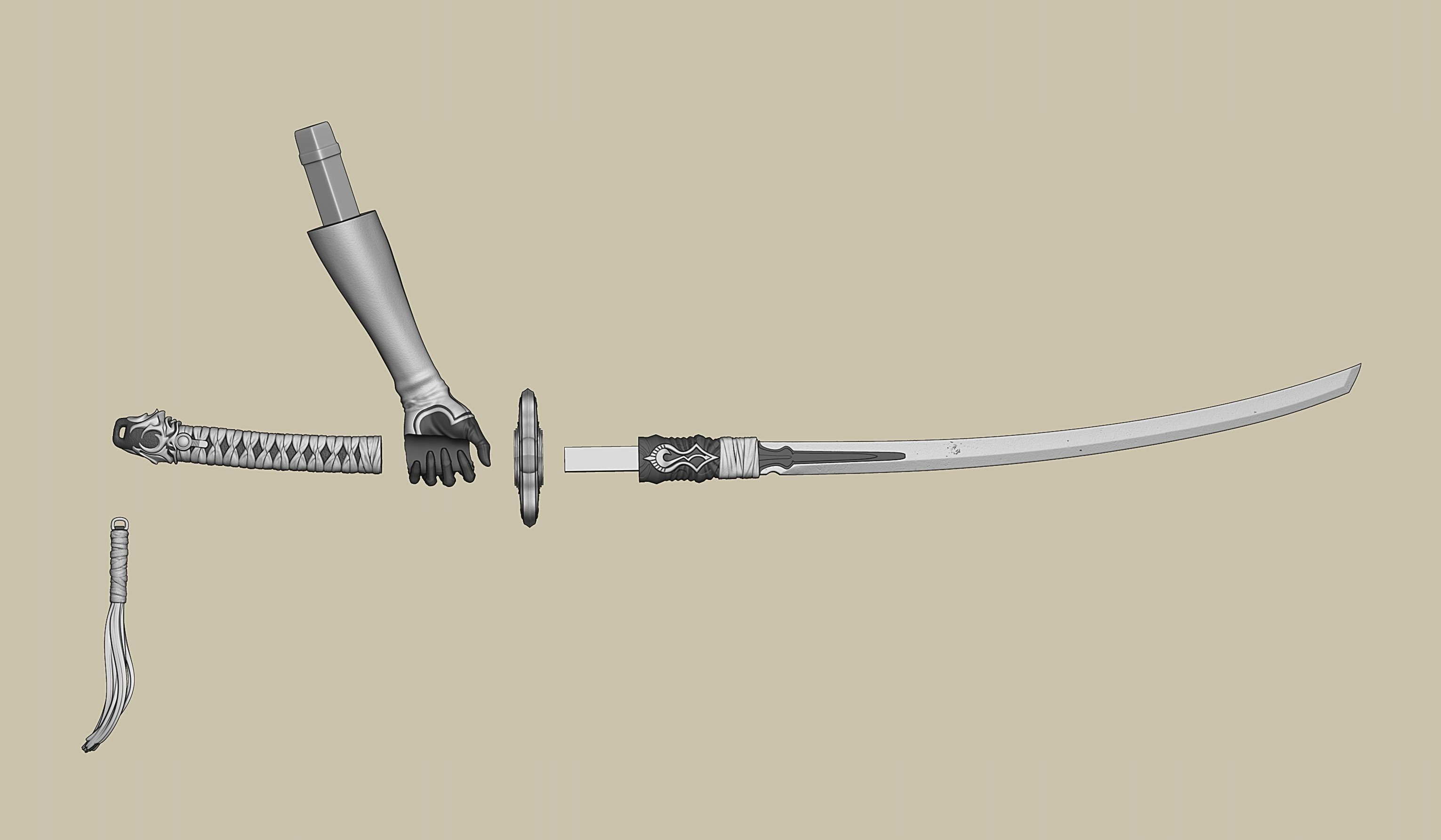 2B-YoRHa No2 Type B-NieR Automata-Garage Kit for 3D Printing 3D print model_35