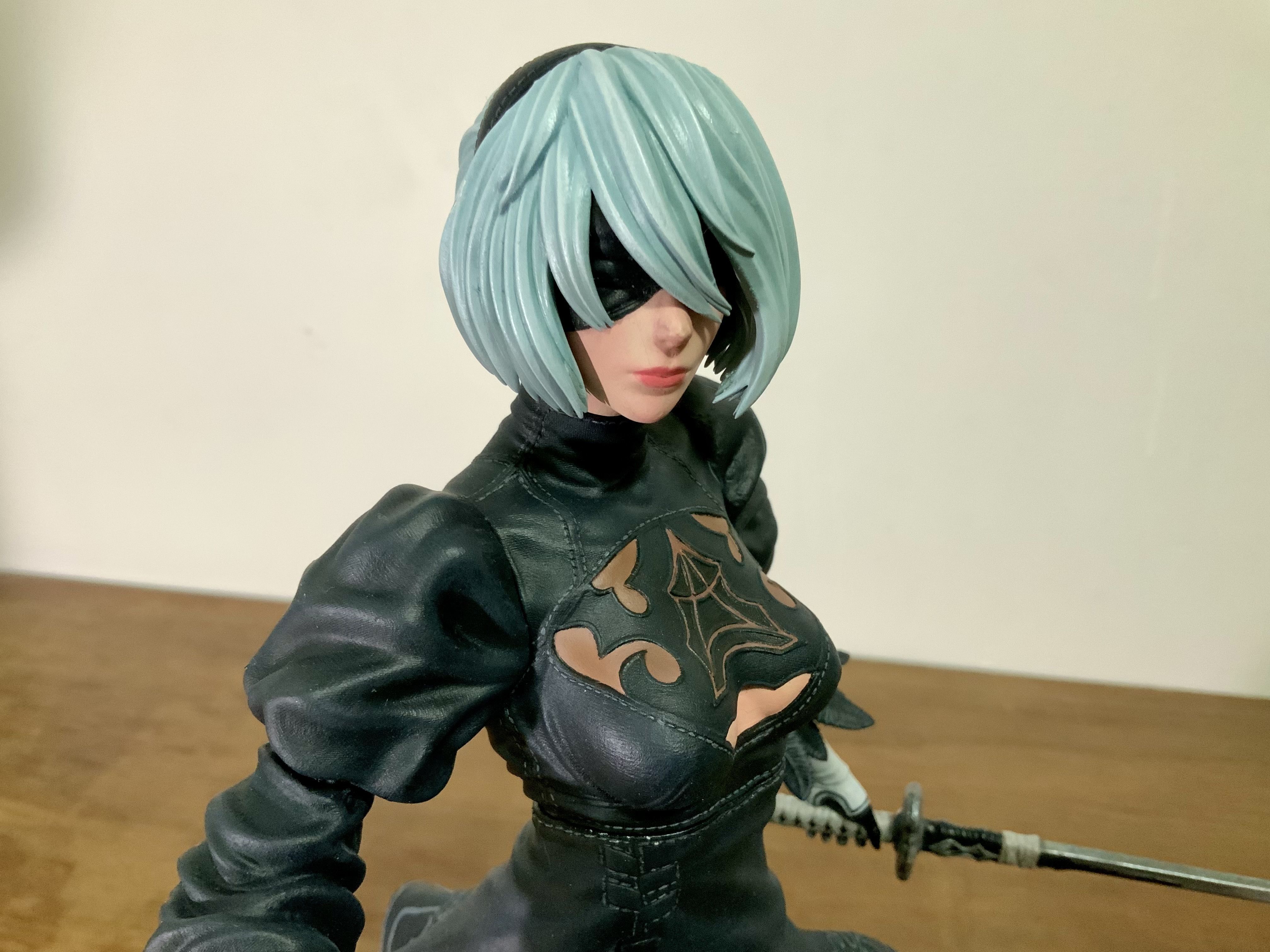 2B-YoRHa No2 Type B-NieR Automata-Garage Kit for 3D Printing 3D print model_2