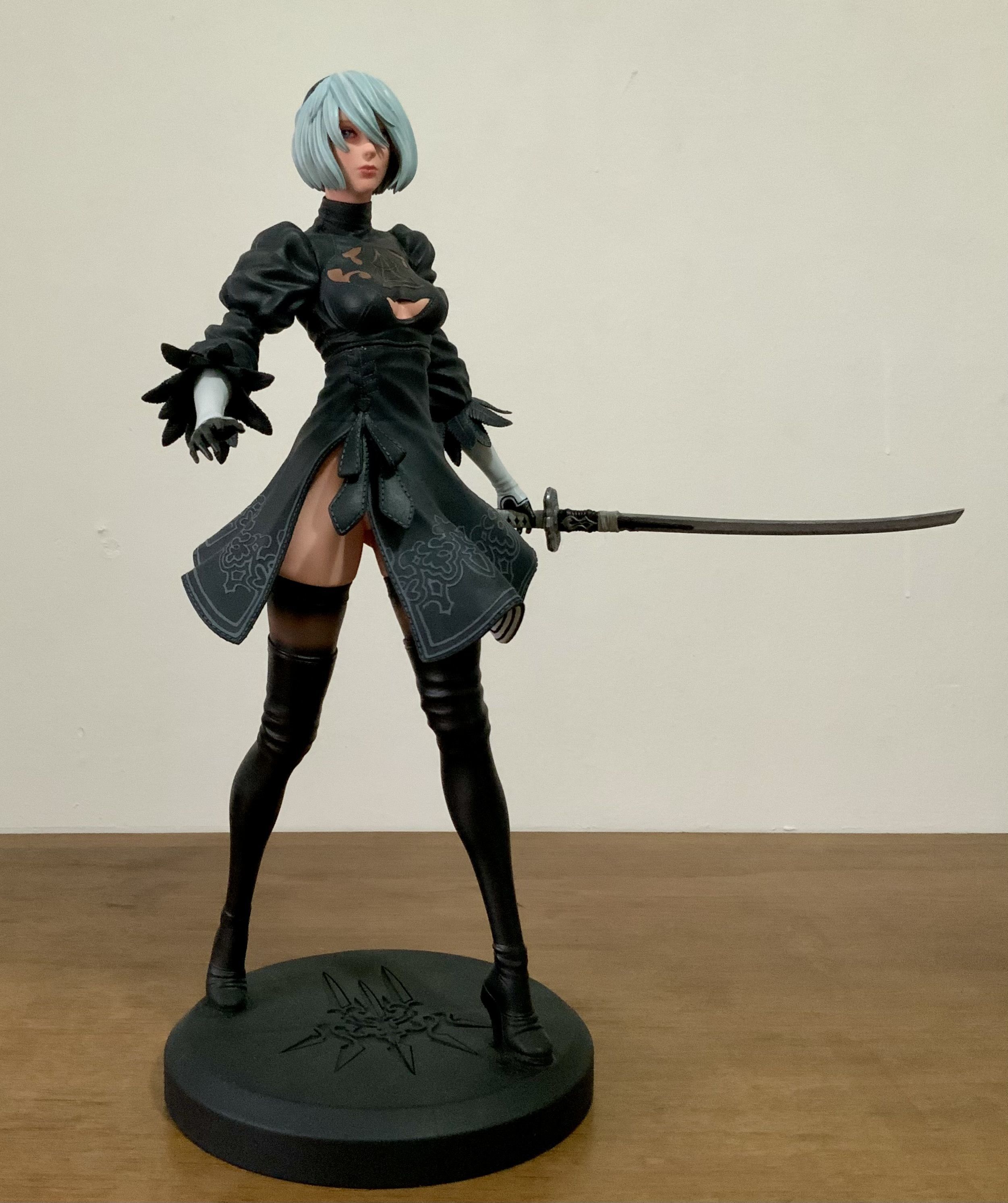 2B-YoRHa No2 Type B-NieR Automata-Garage Kit for 3D Printing 3D print model_4