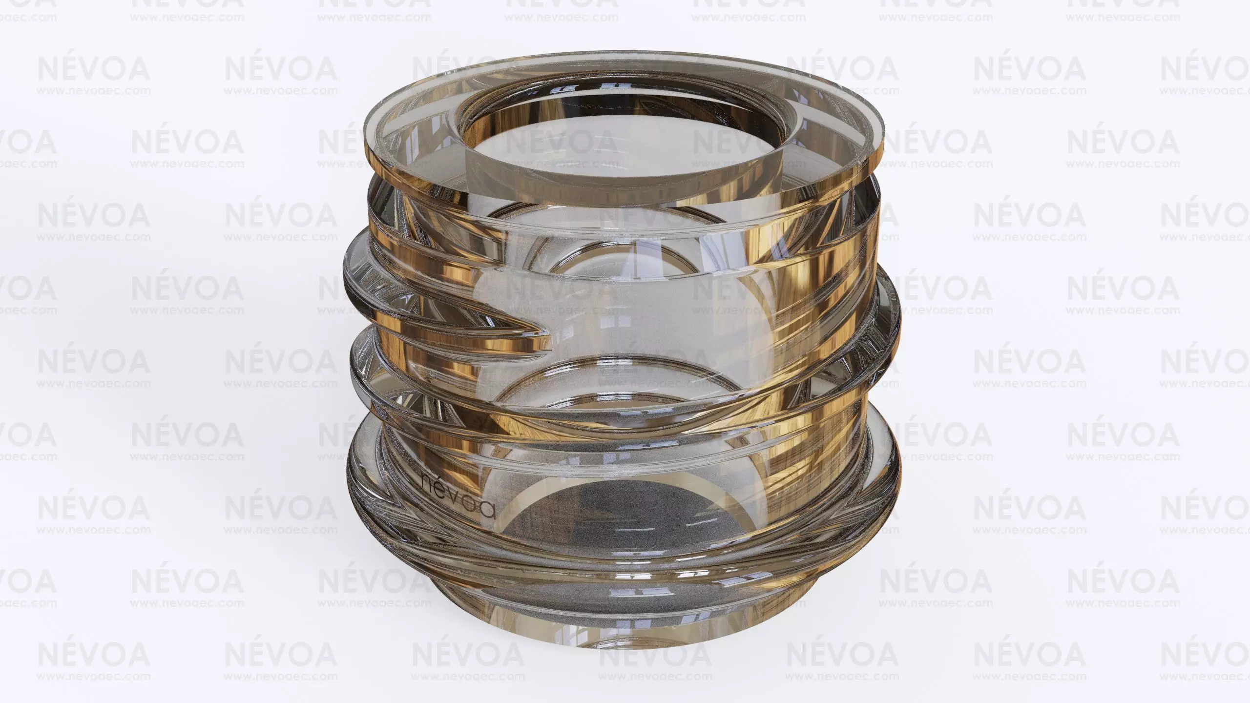 Neck finish - SP 444 - 24 - LIP - BF - voluntary standard 3D model_0