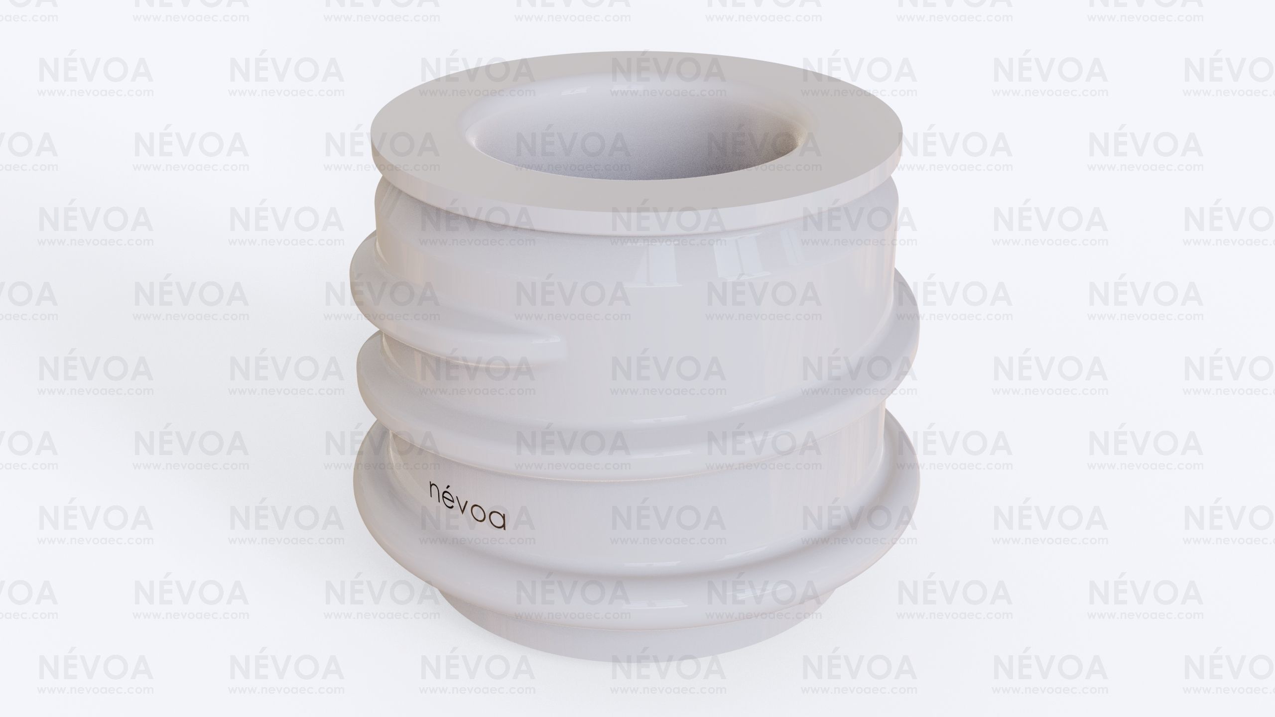 Neck finish - SP 444 - 24 - LIP - BF - voluntary standard 3D model_1