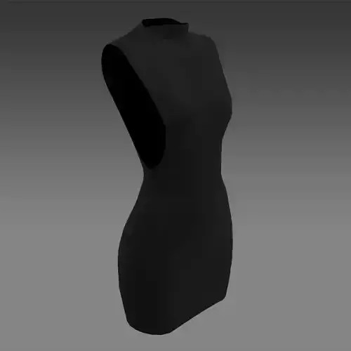 DRESS BASIC COLOR BLACKMODERN ELEGANCE