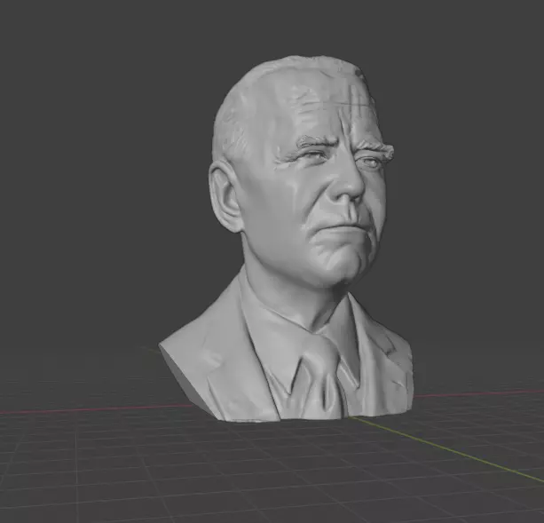 Joe Biden 3D print model_19