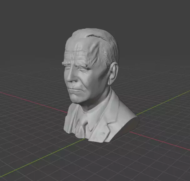 Joe Biden 3D print model_21