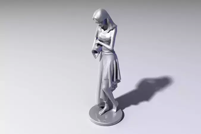 fountain statue girl