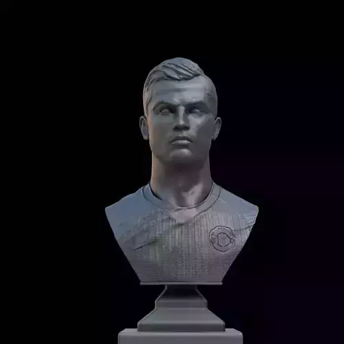 Cristiano Ronaldo bust for 3D printing 3D print model