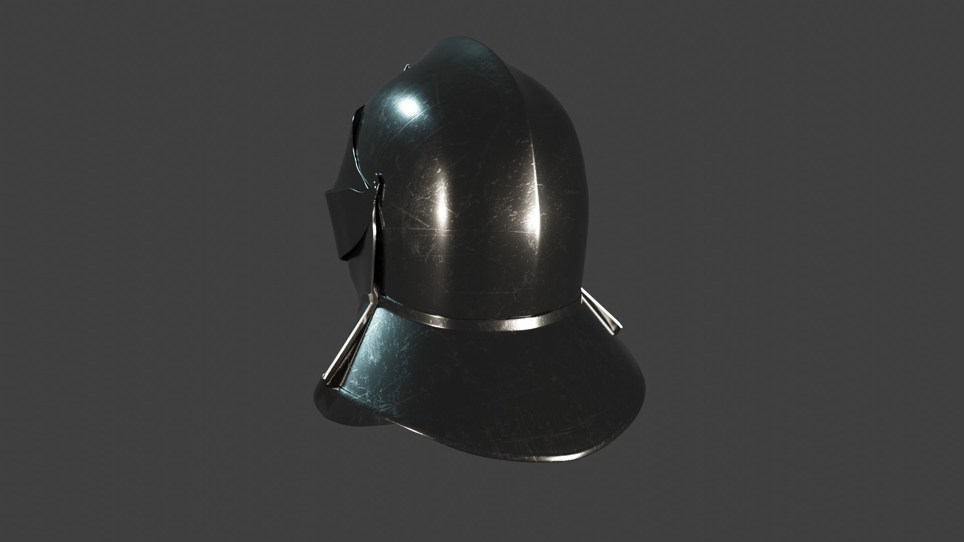 15th Knight Helmet 3D model_5