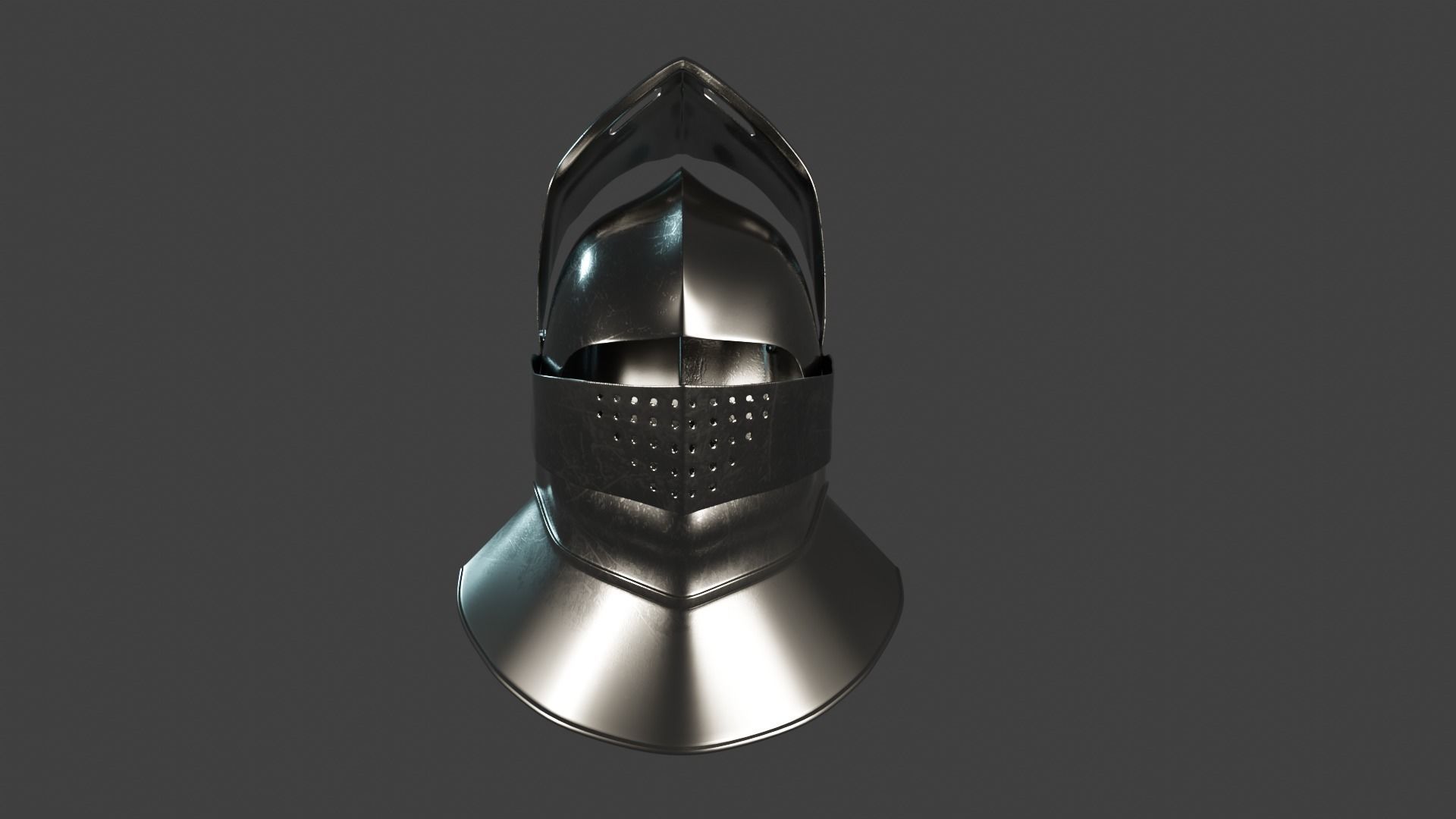 15th Knight Helmet 3D model_6