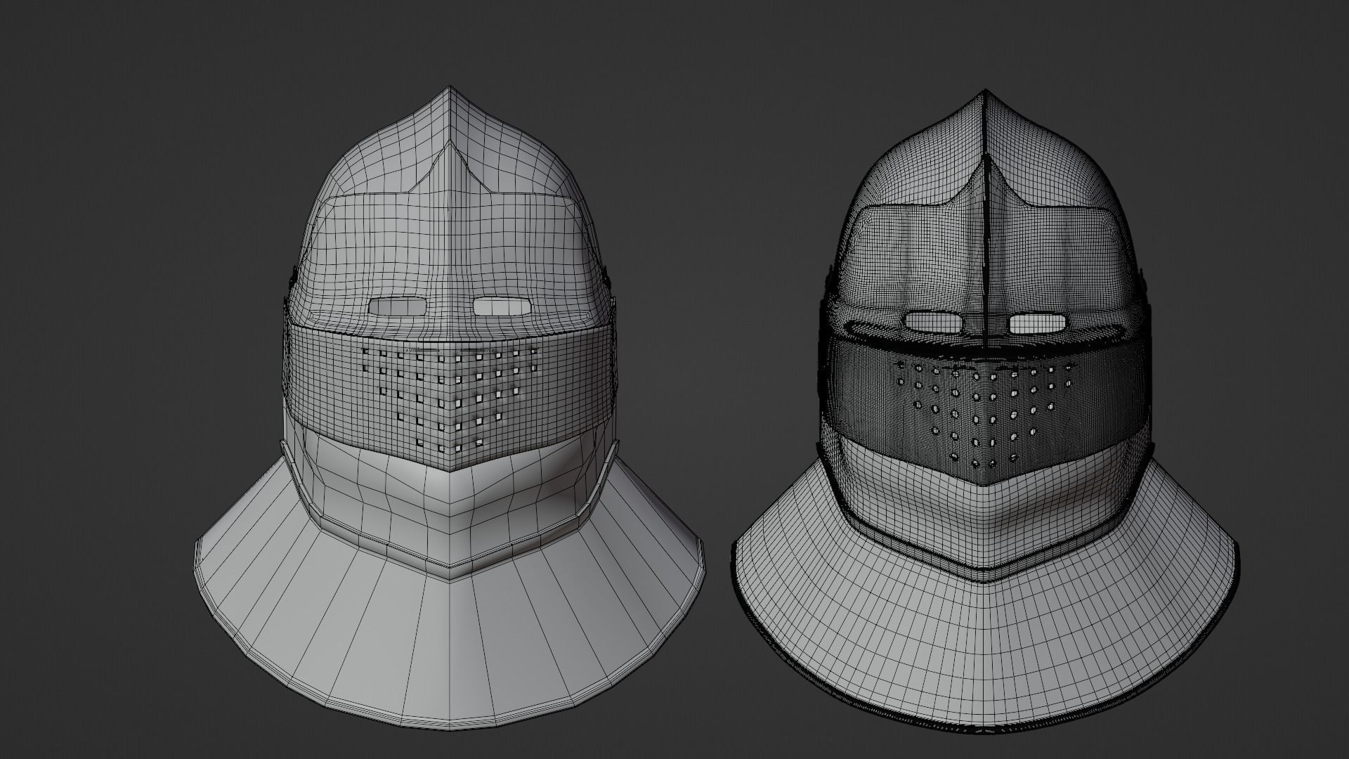 15th Knight Helmet 3D model_16