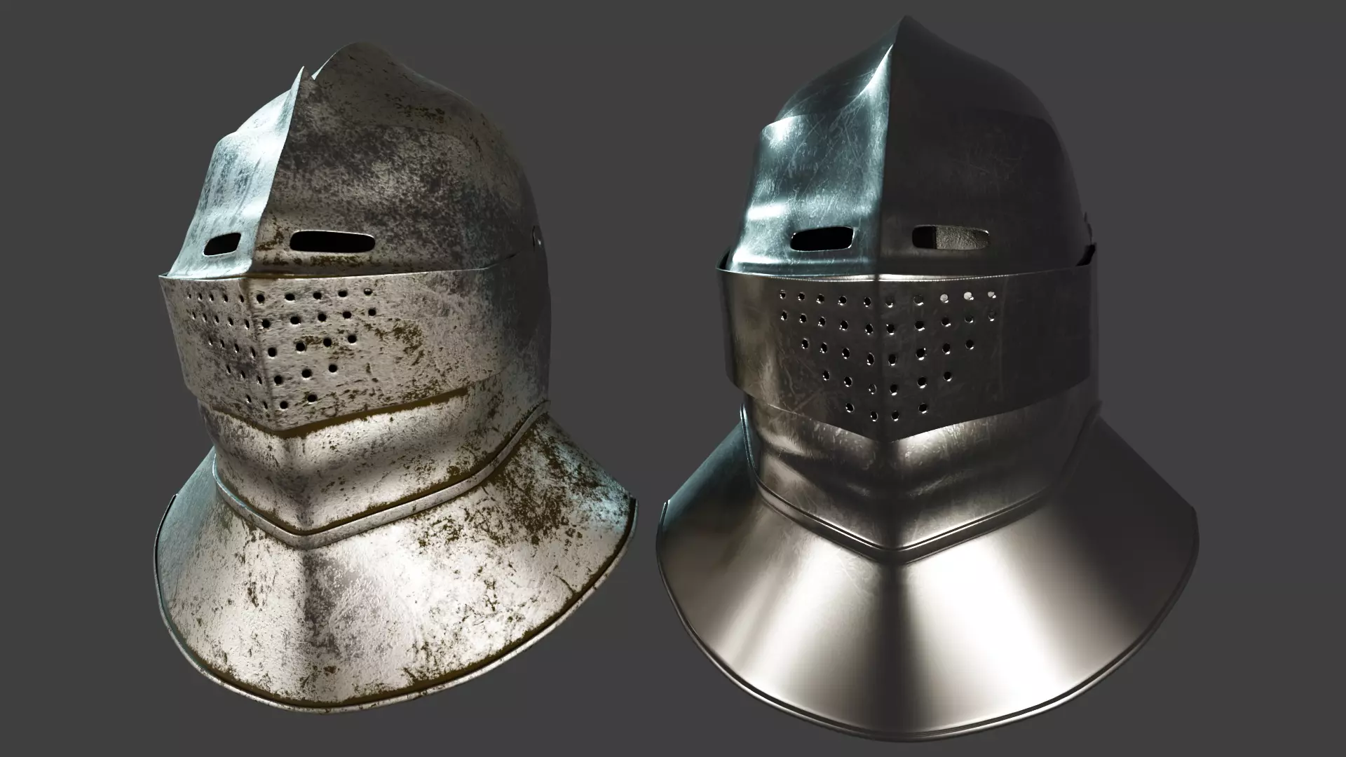 15th Knight Helmet 3D model_0