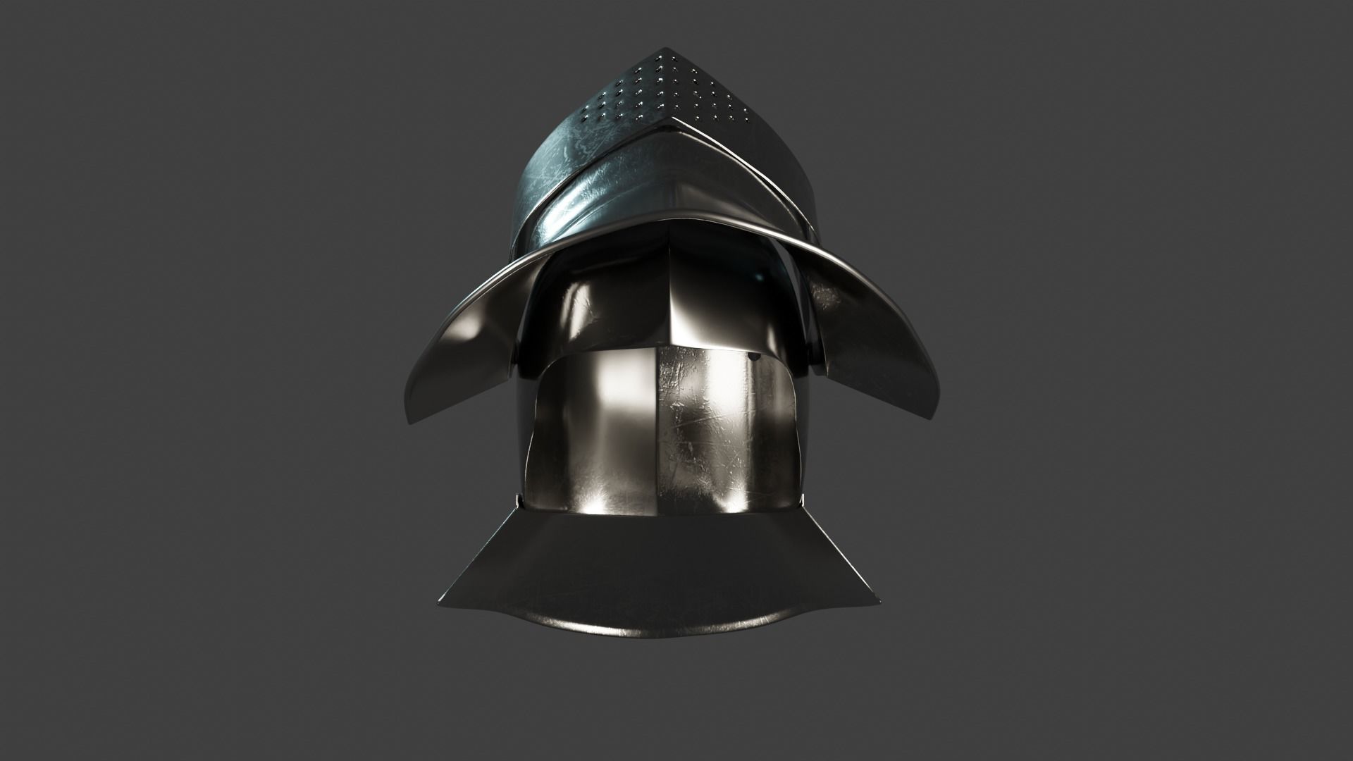 15th Knight Helmet 3D model_10