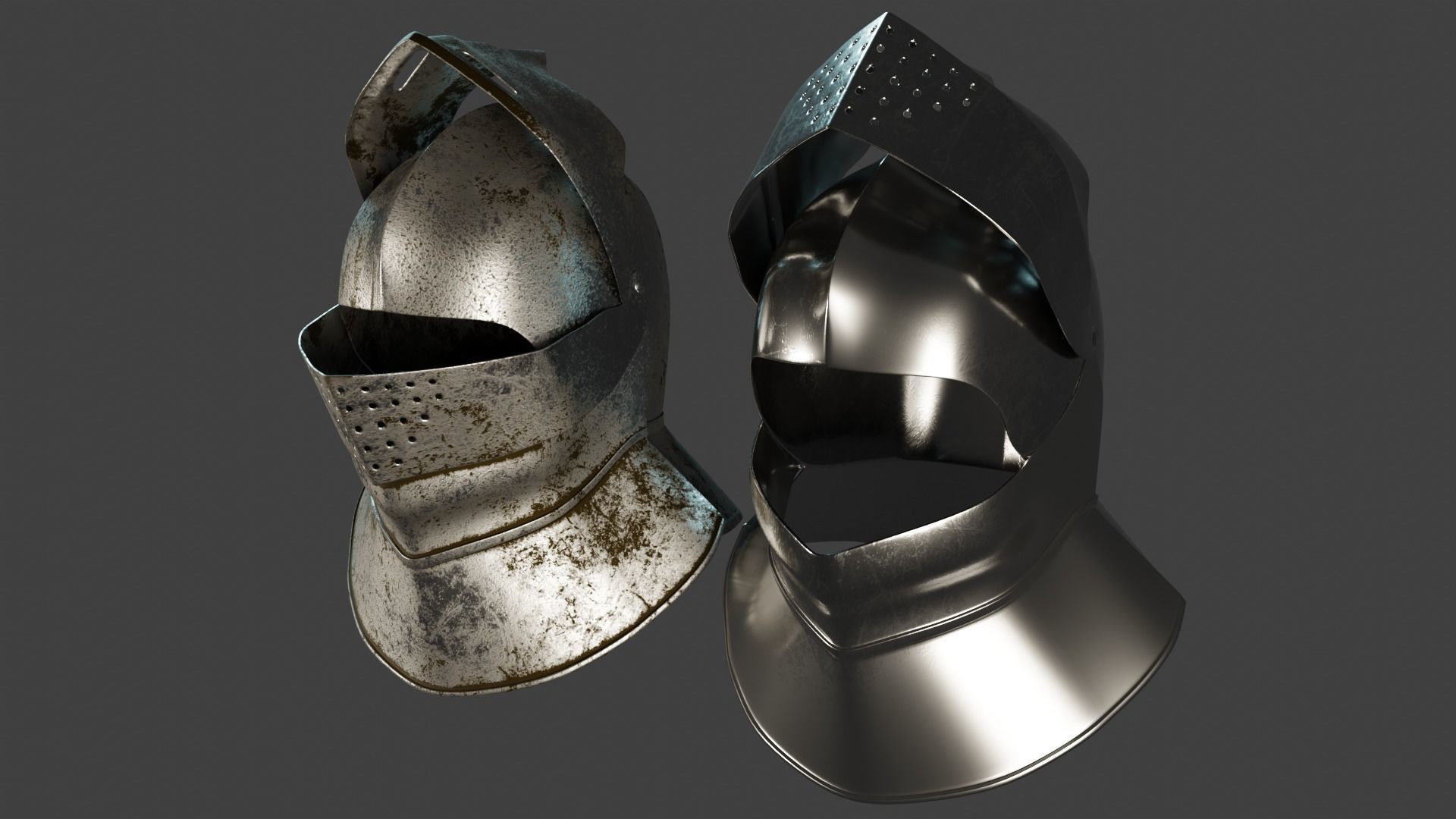 15th Knight Helmet 3D model_1
