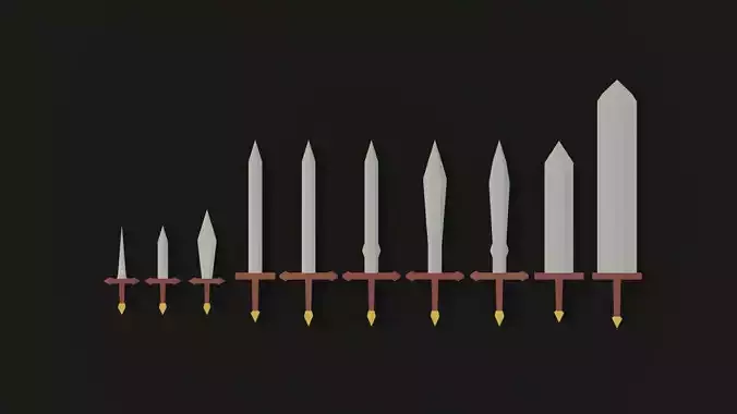 Low Poly Sword PACK