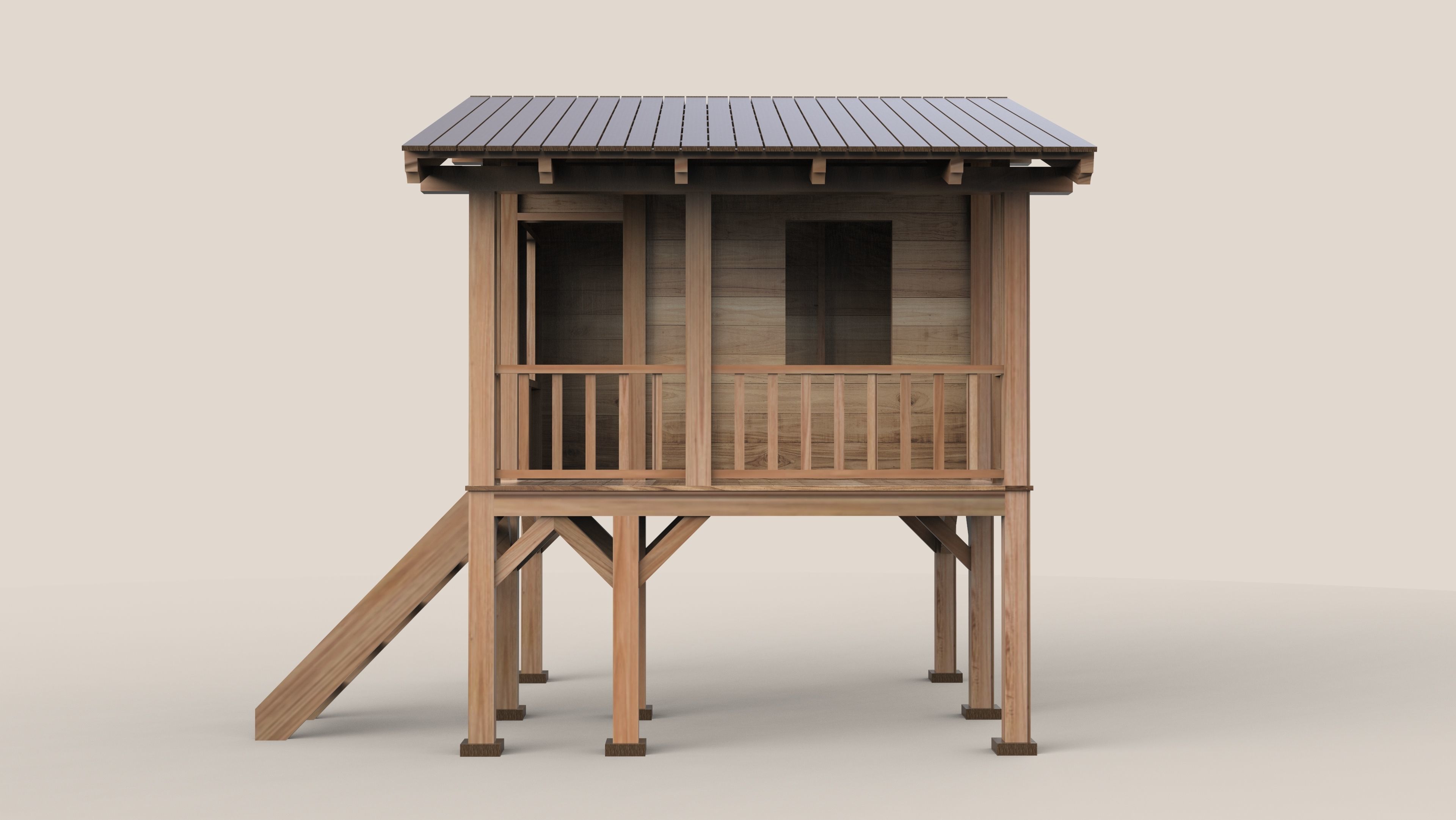 Childrens Playhouse 3D model_10